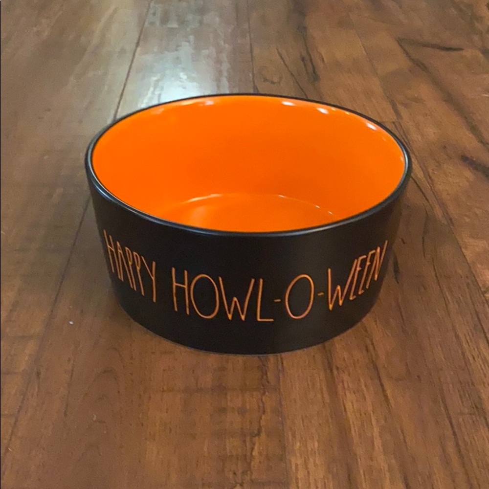 Rae Dunn happy howl-o-ween large dog bowl